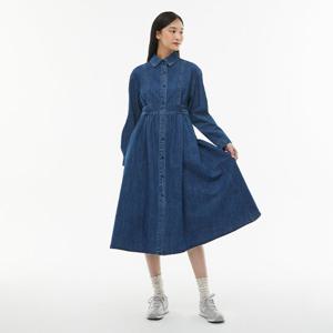 [랩]절개 포인트 셔츠카라 롱데님 원피스(AQ1DO262)
