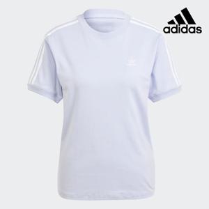 [아디다스(퍼포먼스)]여성 쓰리 스트라이프 반팔 티셔츠/3 STRIPE TEE IR8052