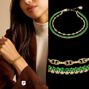 파슬 Fossil JA7272710 여자 헤리티지 D-Link Glitz 팔찌