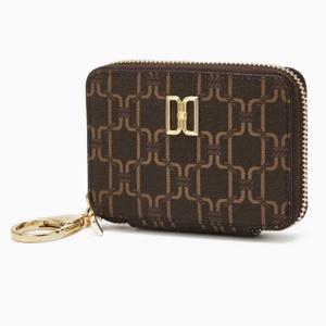 [닥스] 브라운 세인트바넷 DD패턴 가죽배색 스마트키 키홀더 DCHO5E721W2