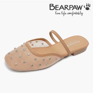[베어파우(슈즈)][여성] VITA 비타 BEARPAW 베이지 엘라스틱 밴딩 슬링백 K2961091RA-W