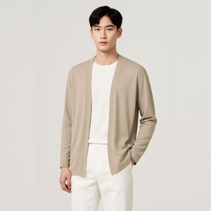 바쏘옴므 쿨비즈 버튼리스 냉감 가디건(WSZ2MW03A)