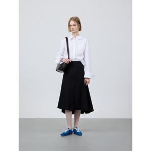 [쥬크]레더블록 머메이드 언발 스커트 (Z251MSD005)