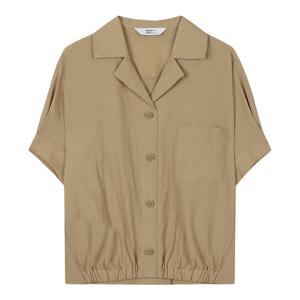 [베스띠벨리]하프 돌먼 슬리브 크롭 블라우스 BIBAG2459