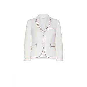 [THOM BROWNE] 라프리마 여성 자켓 캐시미어 하이 armhole sportcoat FBC812BF0765 100 화이트 /9