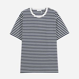 나나미카 쿨맥스 스트라이프 남성 티셔츠 네이비 화이트 SUHS425E NW