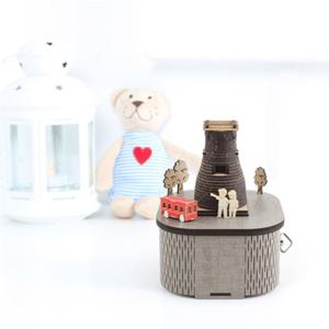 DIY 나무 모형 조립 키트 회전 우드 오르골 경주 첨성대 YM970