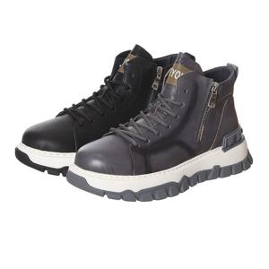 소다 글로벌 슈스파 남성 캐주얼 하이탑 스니커즈 CRM50003 (블랙,그레이)