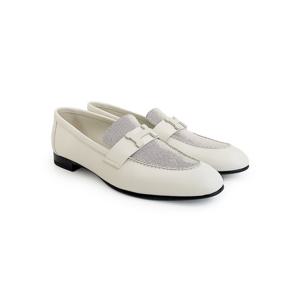 [엘러브] 에르메스 파리로퍼 37.5 블랑드파리/푸르누아 4HA1268