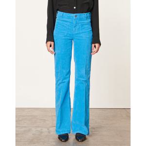 바네사브루노 24FW 시즌오프 라이트터콰이즈블루 코듀로이 면혼방 팬츠 VIPA4F105T1