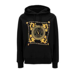 베르사체 후드 티셔츠 75GAIF07 CF00FG89 Black