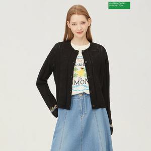 베네통 수박 스카시 니트 가디건 BAKC55431