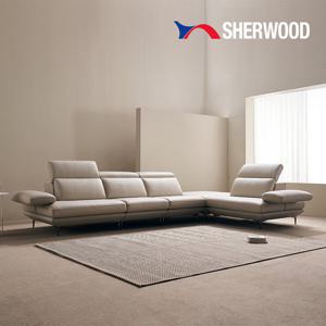 모담 8인용 코너형 이태리 통가죽 천연면피 소가죽 기능성 팔걸이 스윙 소파