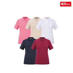 [레드페이스 본사] BM써플셔츠칼라하프우먼티셔츠 REWFTSMBE350