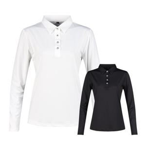 럭스골프 여성 퍼포먼스 텐션 카라 긴팔 티셔츠 NBE5S602W