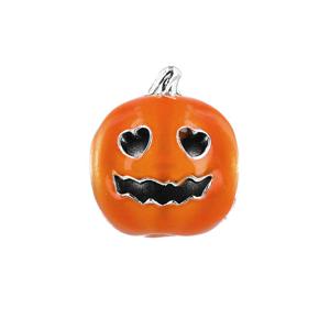 판도라 792291C01 글로우 인 더 다크 스푸키 펌킨 실버 참