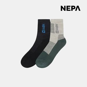 네파 남성 등산양말 2종세트 에어로쿨 하이킹 메쉬 중목 양말 7L18314