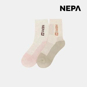 네파 여성 단목양말 2종세트 크루삭스 국산 스포츠 등산양말 7L28315