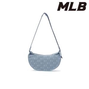 MLB (3ABQMD15N-50BLL) 클래식 모노그램 데님 빈티지 호보백