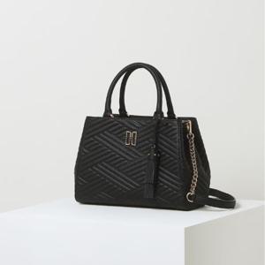 [닥스] 블랙 칼라일 가죽 미디움 토트백 DCBA5E364BK