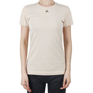 비비안웨스트우드 25SS 여성 ORB 페루 반팔티 베이지 3G010017 J001M C403