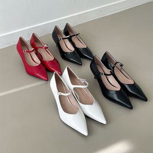 여성 4컬러 스텔레토 메리제인 구두 RJ-v3205