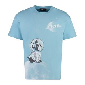 엠씨엠 프린트 코튼 반팔티셔츠 MFTDAMM05_LS