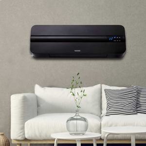 엔뚜마노 벽걸이 PTC 전기 온풍기 전기히터 난로 블랙 EW-2000P