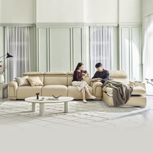 [다우닝]시네마 전동 리클라이너 전체 천연가죽 소파 풀세트(한쪽)