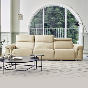 [다우닝]시네마 4인 전동 리클라이너 전체 천연가죽 소파(한쪽)