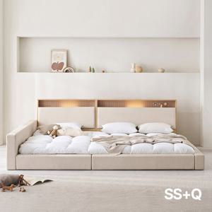 아씨방가구 제로업 LED수납헤드 가죽 밸런스 패밀리침대 SS+Q