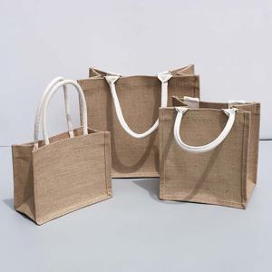 천연 황마 에코백 각잡힌 탄탄한 작은 튼튼한 소형