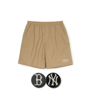 MLB 공용 빈티지 컬시브 스티치 카고 6부 반바지 (3ASMV0653)