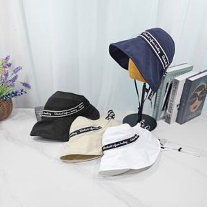 럭스골프 여성 와이어 레터링 리본 스트랩 썬캡 벙거지 SMACC122