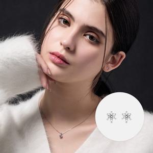 디아만테 랩다이아몬드 1부 14K 화이트 귀걸이 A241UE0321W4A