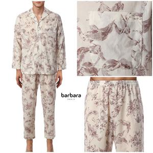 [바바라(언더웨어)]아사면 플라워 프린트 긴팔 남성잠옷AMP4594B