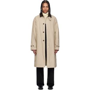 25 FW 몽클레어 남성 몽클레어 프라그먼트 히로시 후지와라 베이지 나베 다운 코트 251171M176000