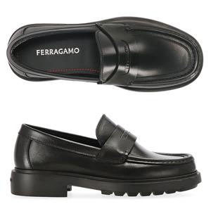 [페라가모] 로고 DONNY NERO 769147 페레가모 도니 남성 구두 로퍼