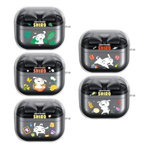 짱구 흰둥이 빅 버즈3/버즈3프로 투명 젤리 케이스