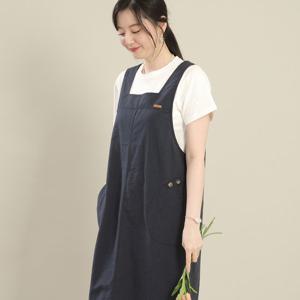 애비뉴투지 엄마옷 순 면 이중직 스퀘어넥 멜빵 봄 여름 가을 원피스 K04535