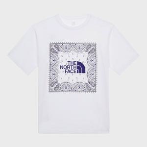 [노스페이스] 남성 반다나 반팔 티셔츠 NT7UR13B_WHT