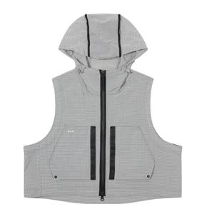 [오프로드]유니 후디 베스트 - RIB (화이트 그레이)_5LG1412