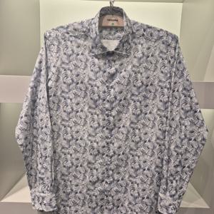 [레노마] 빅리프 프린트 슬림핏긴팔 남자셔츠RPSSL1171네이비