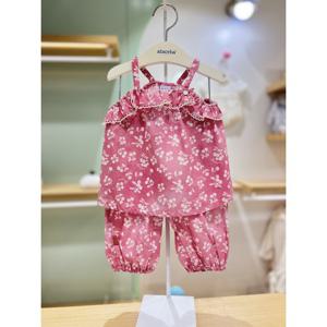 압소바HM (아기여름옷)블린브라우스8부팬츠세트( 25년SS) (Q2A2324104)