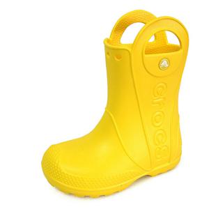 크록스 키즈 핸들잇 레인부츠 장화 장마 옐로 211056-730
