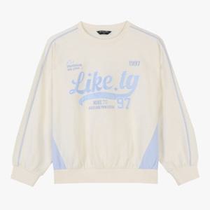 [더데이걸][모다울산] 파이핑 배색 스웻셔츠 TGMA25104_US