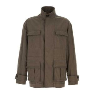 페라가모 밀리터리 스타일 머드 스트레치 코튼 재킷 1443967825