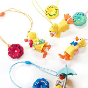 노란우비오리 도넛링 골프티걸이 골프티꽂이