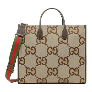 (백화점AS가능)(풀구성품) 구찌 점보 GG 토트백 카멜 678839