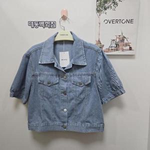 오버톤 DP01 반팔데님자켓 KBJI522